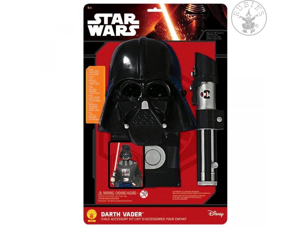 Star Wars Darth Vader - lepel,mellrész,maszk és fénykard fiú jel