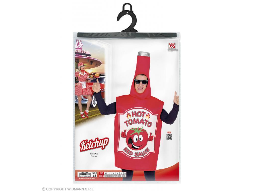 Ketchup unisex felnőtt jelmez M/L-es méretben