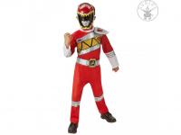 Piros Power Ranger Dino Charge deluxe fiú jelmez